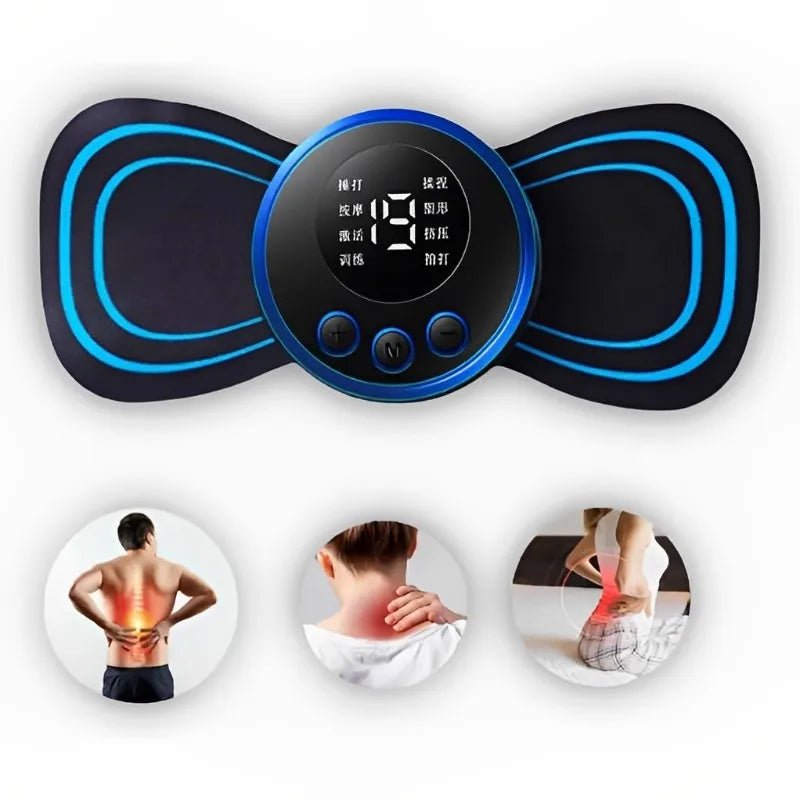 Mini Massageador Estimulador Elétrico De Pescoço Portátil Para Alívio Da Dor Muscular