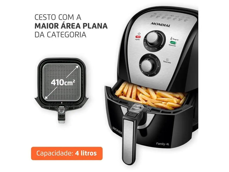 Air Fryer Mondial - Fritadeira Elétrica sem Óleo 220V