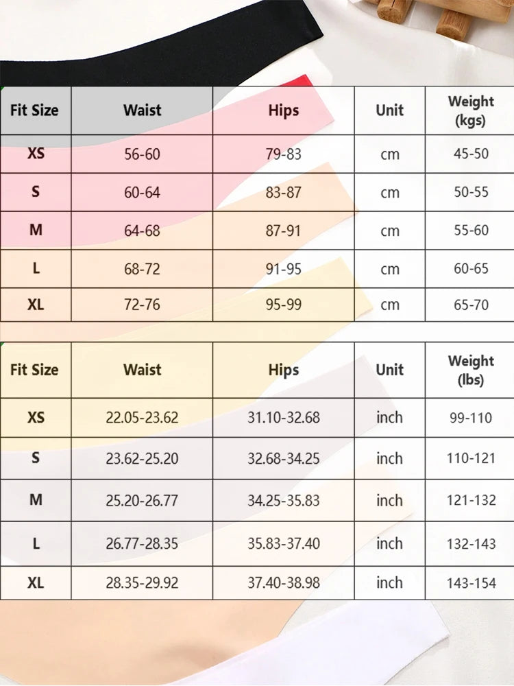 Tanga Sem Costura FINETOO Respiráveis Várias Cores