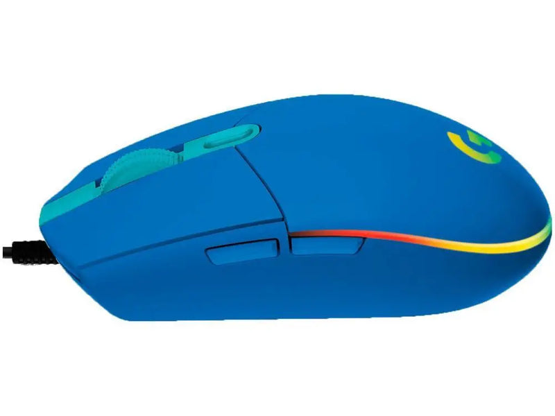 Mouse Gamer Logitech G Óptico 8000DPI 6 Botões G203 Lightsync Azul