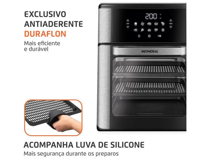 Air Fryer Mondial Fritadeira Elétrica sem Óleo Forno Oven AFON 220V